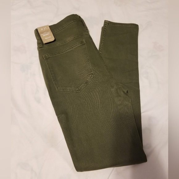 NWT Madewell Jeans Women's Size 27 Color Militar Green - Picture 8 of 13